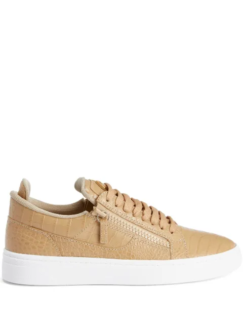 Giuseppe Zanotti crocodile-effect leather sneakers