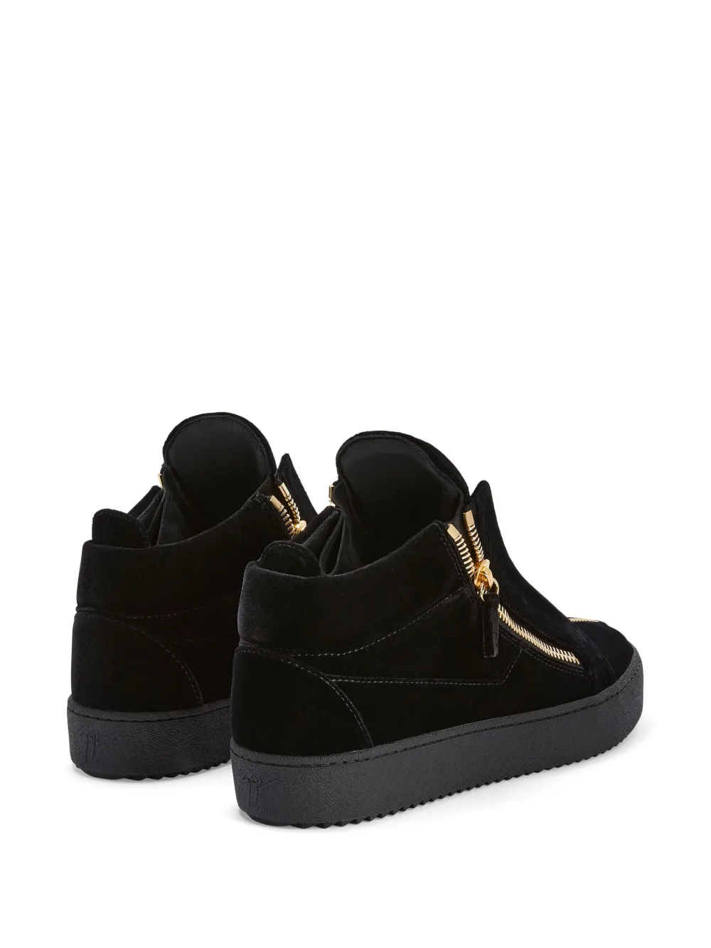Giuseppe Zanotti Bhonny High-top Leather Sneakers In Black