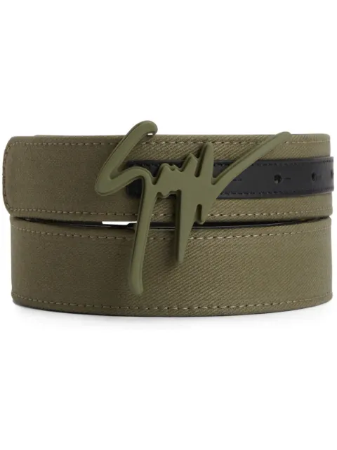 Giuseppe Zanotti cinturón con hebilla del logo