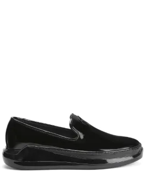 Patent leather slip hotsell on sneakers