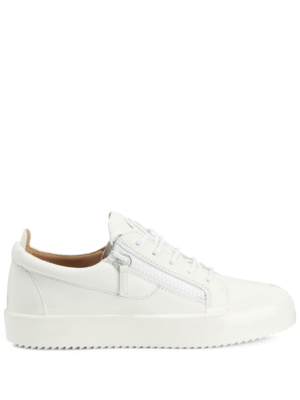 Giuseppe Zanotti Frankie zip-up Leather Sneakers | White | FARFETCH