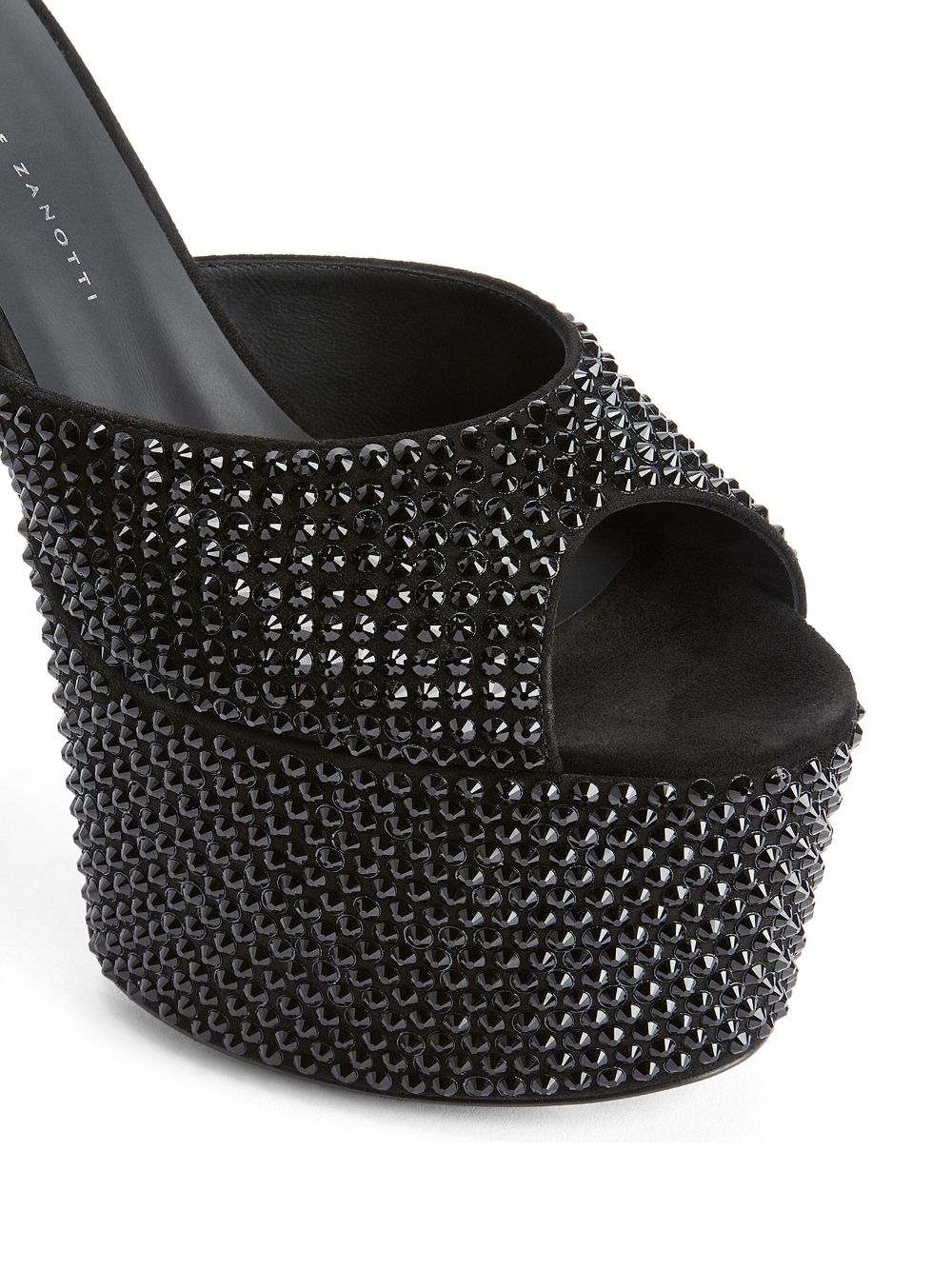 Shop Giuseppe Zanotti Aida 150mm Crystal-embellished Sandals In Black