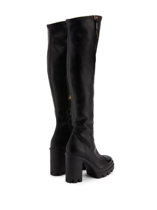 Giuseppe Zanotti Stivali Al Ginocchio Con Tacco Largo Farfetch