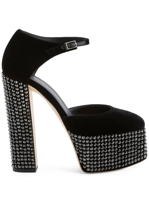 Giuseppe Zanotti zapatillas Bebe 150 con detalles de cristal 