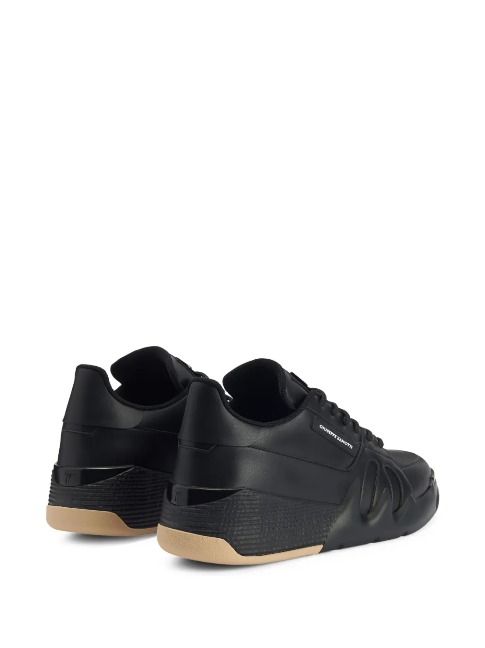 Giuseppe Zanotti Talon leren sneakers Zwart