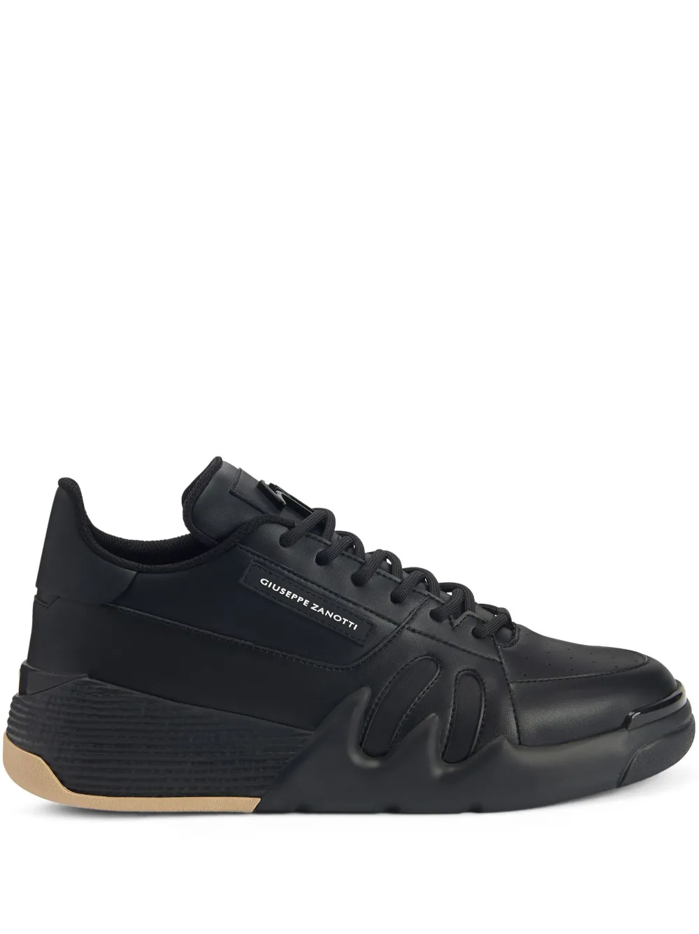 Giuseppe Zanotti Talon leren sneakers Zwart