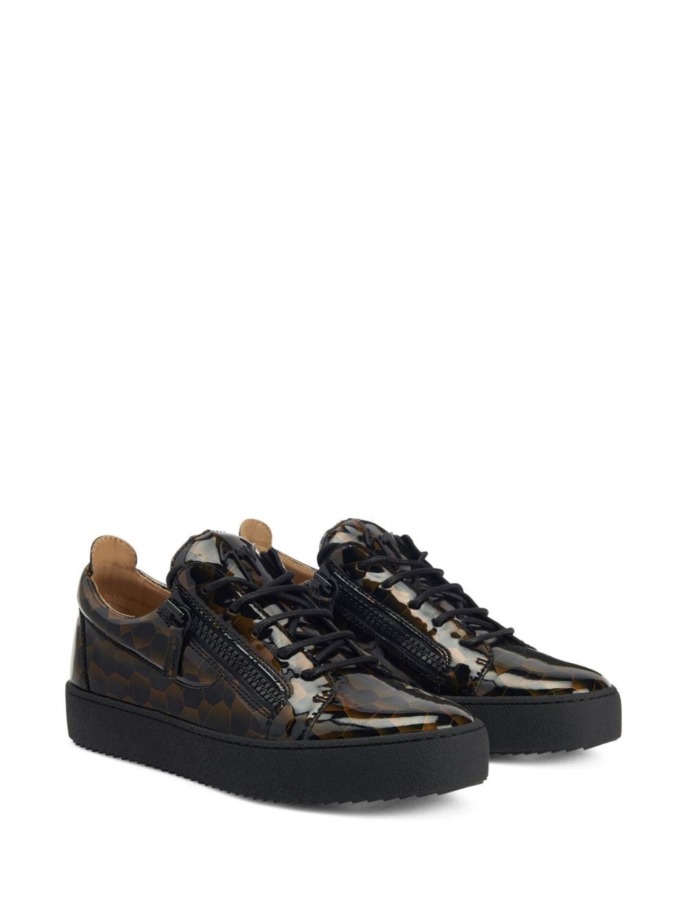 Giuseppe Zanotti Frankie sneakers met print - Zwart