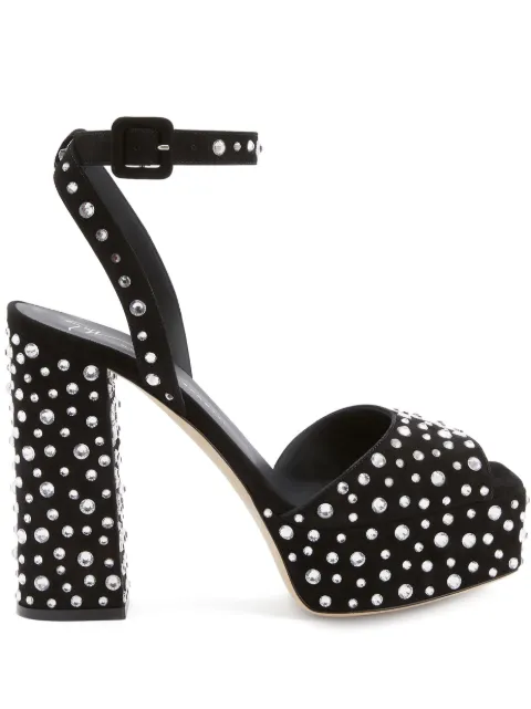 Giuseppe Zanotti sandalias New Betty Sparkle con plataforma de 120mm