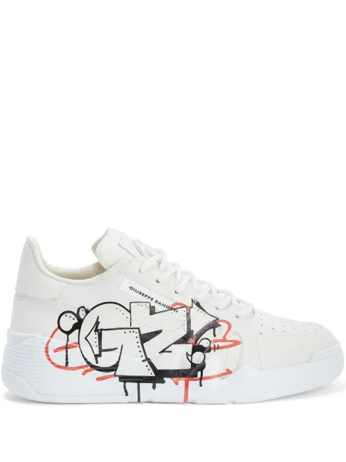 Baskets Talon à imprimé graffiti - Giuseppe Zanotti - Modalova