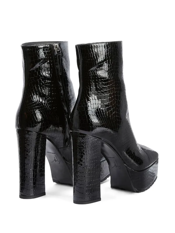 Giuseppe Zanotti ヒールブーツ ジップブーツ GIUSEPPE ZANOTTI シューズ | ショートブーツ ブラック レディース | YOOX