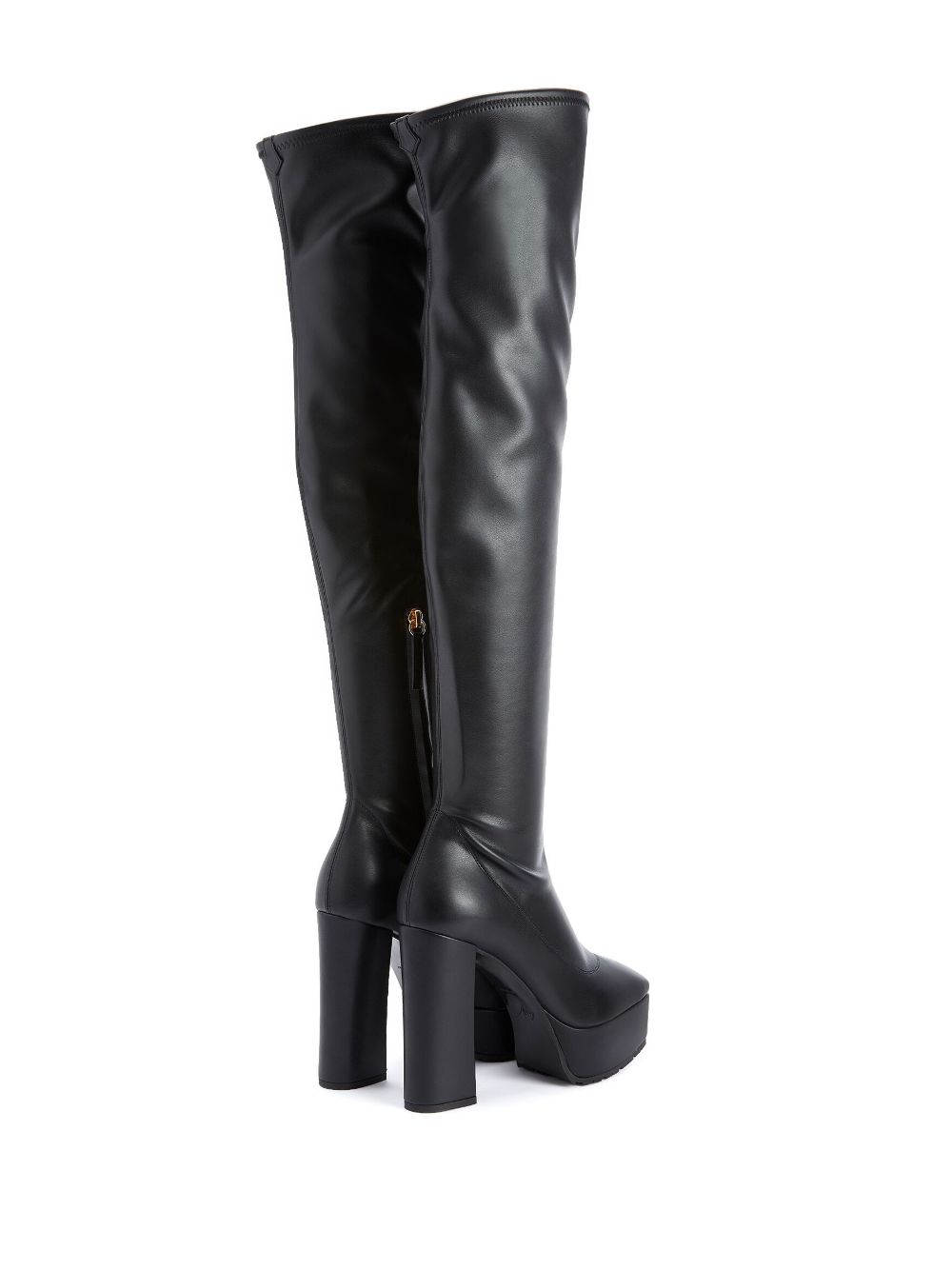 Shop Giuseppe Zanotti Morgana 120mm Leather Boots In Black
