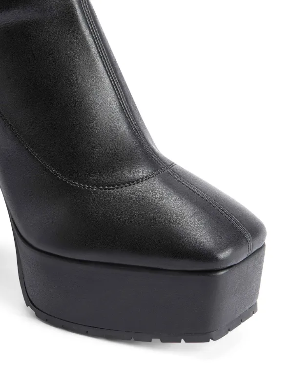 Giuseppe Zanotti Morgana 120mm Leather Boots | Black