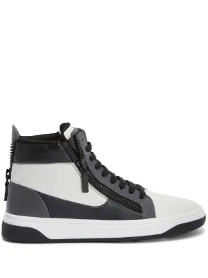 DSQUARED2 ハイカット バイカラー スニーカー | ブラック | FARFETCH JP
