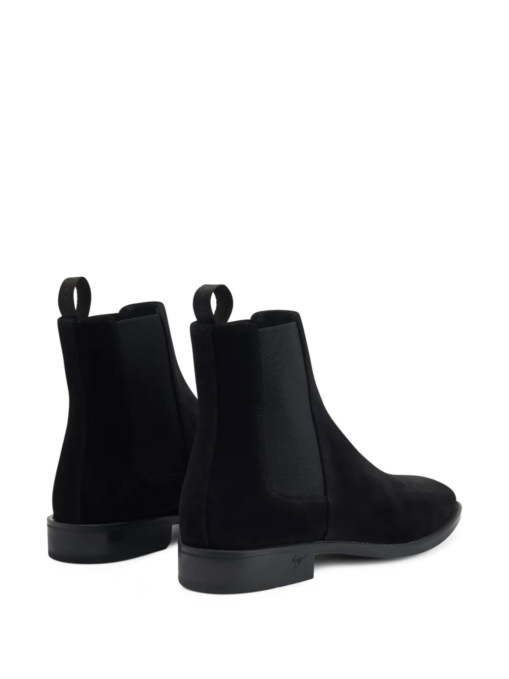  Giuseppe Zanotti Ryim Velour Chelsea Boots - Black 