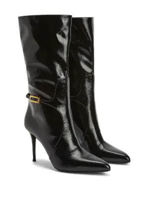 giuseppe zanotti ニーハイブーツ Giuseppe Zanotti Over-the-Knee Boots Stretch Mesh Leather