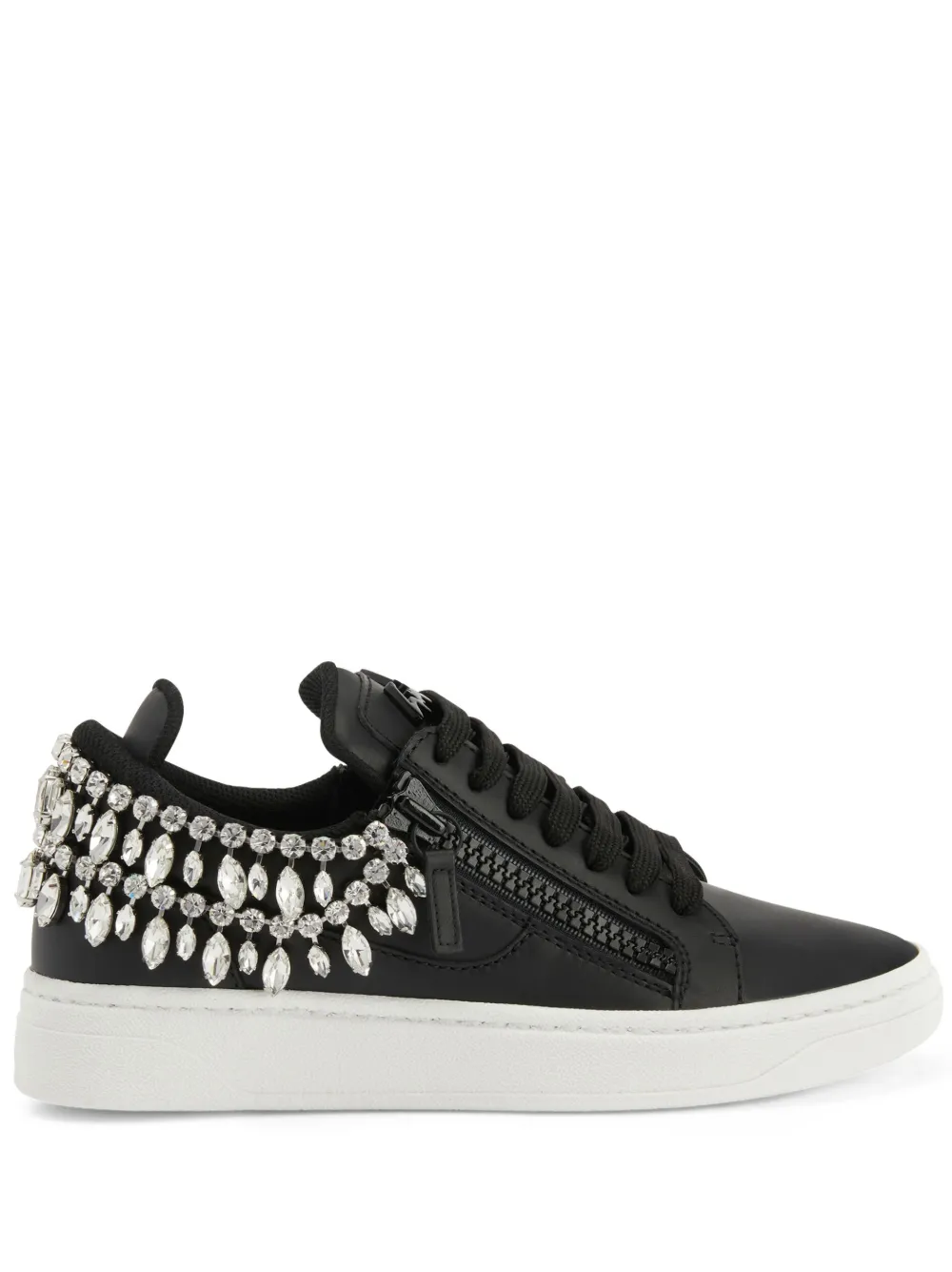 Giuseppe Zanotti crystal-embellished low-top sneakers Black