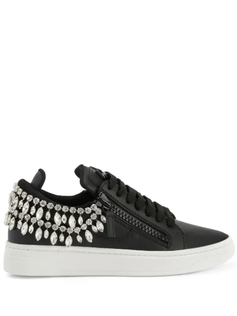 Giuseppe Zanotti crystal-embellished low-top sneakers