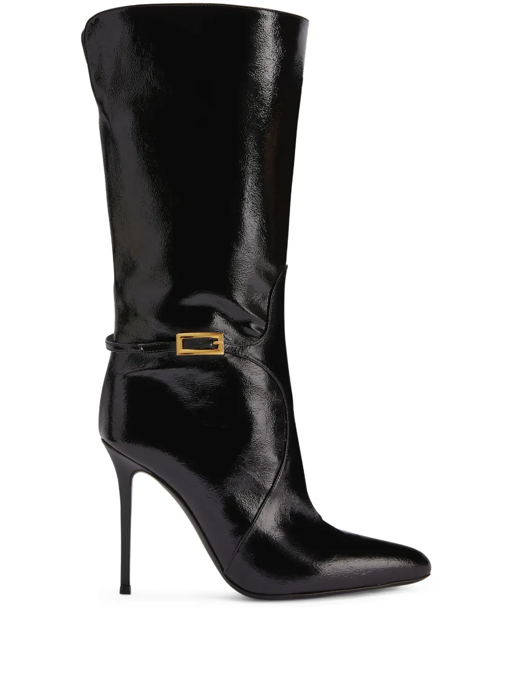 Giuseppe Zanotti Frannie 105mm leather boots – Black