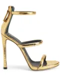 Giuseppe Zanotti Harmony 120mm leather sandals - Gold
