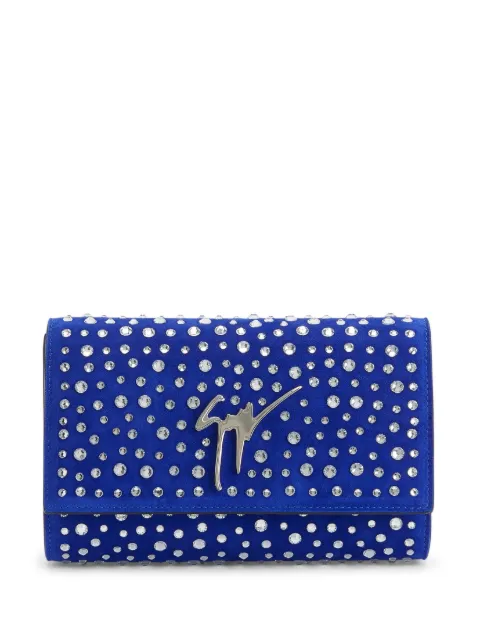 Giuseppe Zanotti Cleopatra crystal-embellished clutch bag