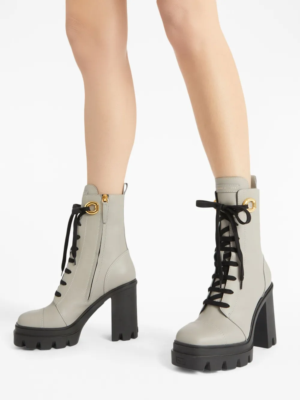 Giuseppe Zanotti Cubalibre enkellaarzen Grijs