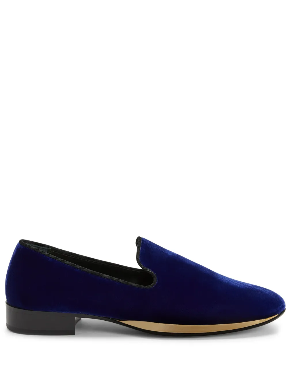 Giuseppe Zanotti GZ Flash 金属感细节丝绒乐福鞋 | 紫色 | Image 1