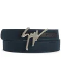 Giuseppe Zanotti Giuseppe logo-lettering belt - Blue