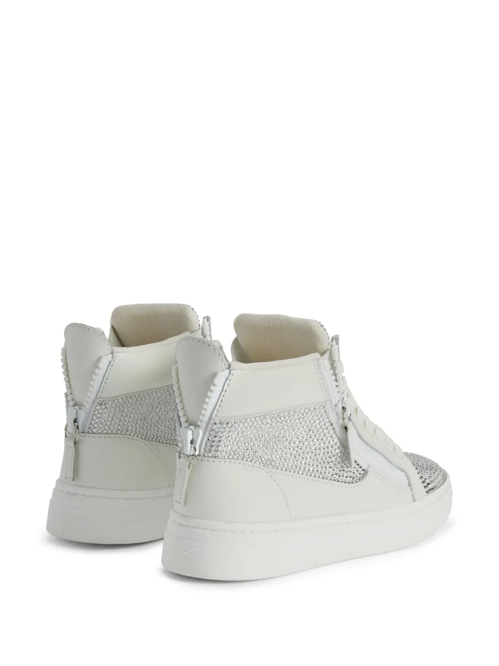 Giuseppe Zanotti Sneakers verfraaid met kristal Wit