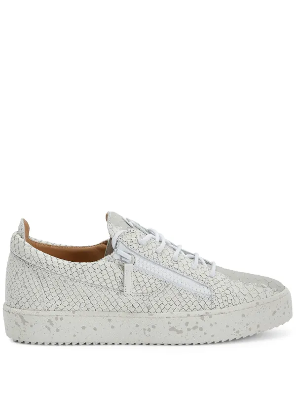 Giuseppe Zanotti Frankie snakeskin effect Leather Sneakers Farfetch