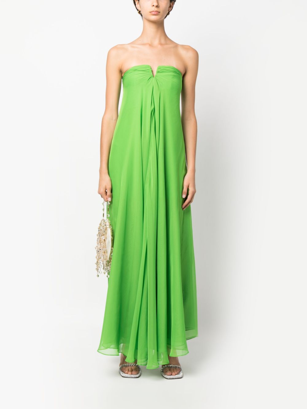 Cult Gaia Strapless jurk - Groen