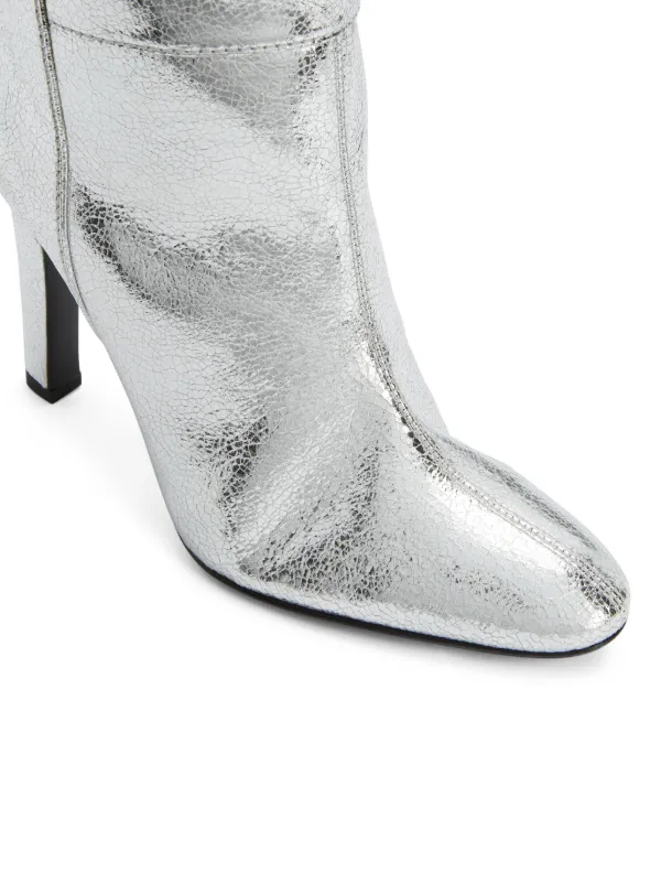 Giuseppe Zanotti 105mm Hattie knee-high Boots | Silver | FARFETCH AO