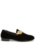 Giuseppe Zanotti Cruel velvet-effect loafers - Black