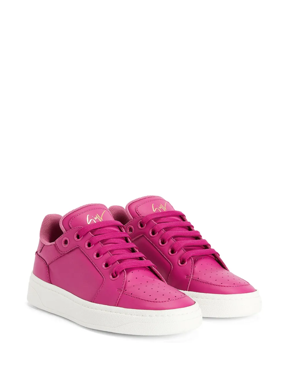 Giuseppe Zanotti calf-leather lace-up sneakers Pink