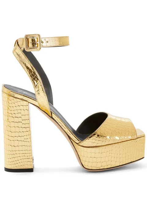 Giuseppe Zanotti صندل 'نيو بيتي' جلد