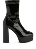 Giuseppe Zanotti 120mm The New Morgana platform boots - Black