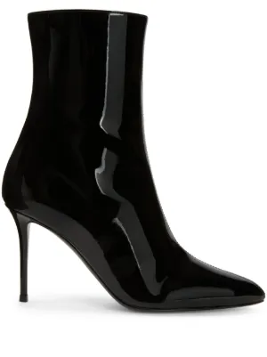 B1ARCHIVE 100mm mesh-textured pointed-toe Boots | Black | FARFETCH