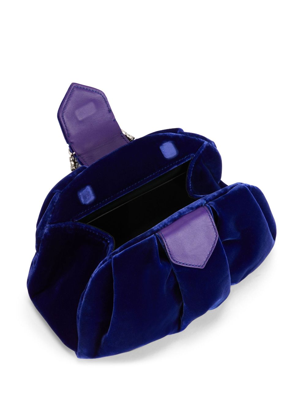 Shop Giuseppe Zanotti Tobiko Clutch Bag In Purple