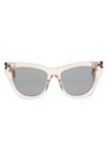 Saint Laurent Eyewear cat-eye frame sunglasses - Neutrals