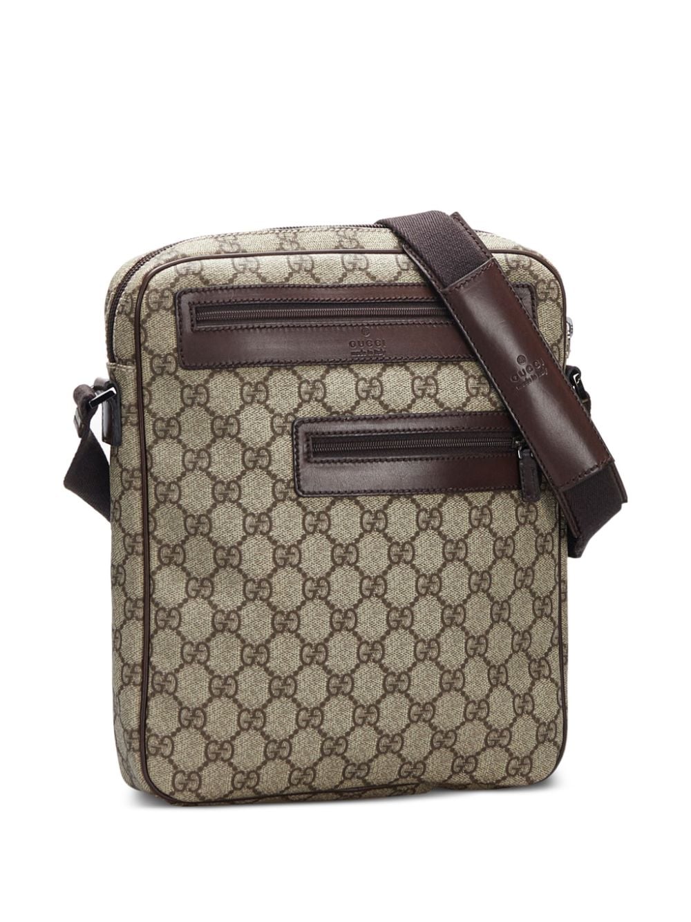 Pre-owned Gucci Gg Supreme Crossbody Bag In Brown | ModeSens