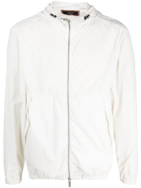 Peserico zip-fastening hooded jacket