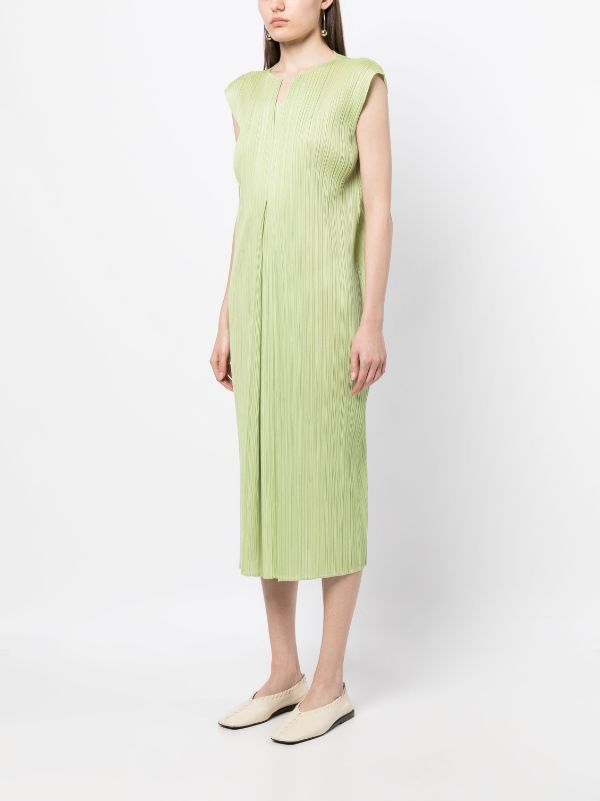 Pleats Please Issey Miyake Monthly Colors April Plissé Midi Dress