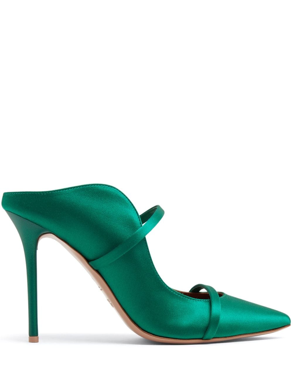 Malone Souliers Maureen 100mm Leather Pumps In Green
