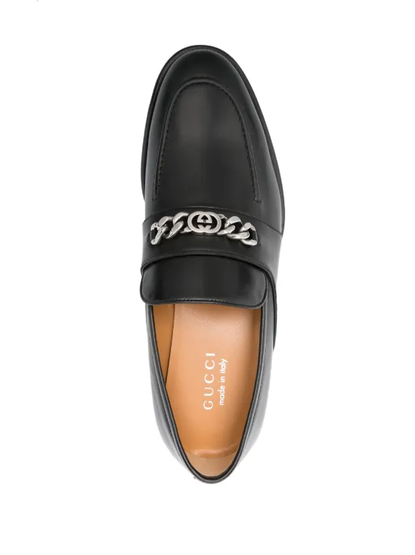 Gucci Interlocking G-chain Loafers - Farfetch