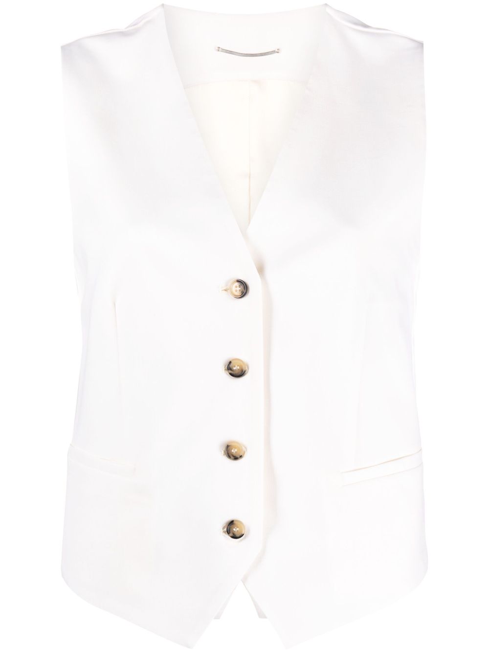 V-neck tailored waistcoat