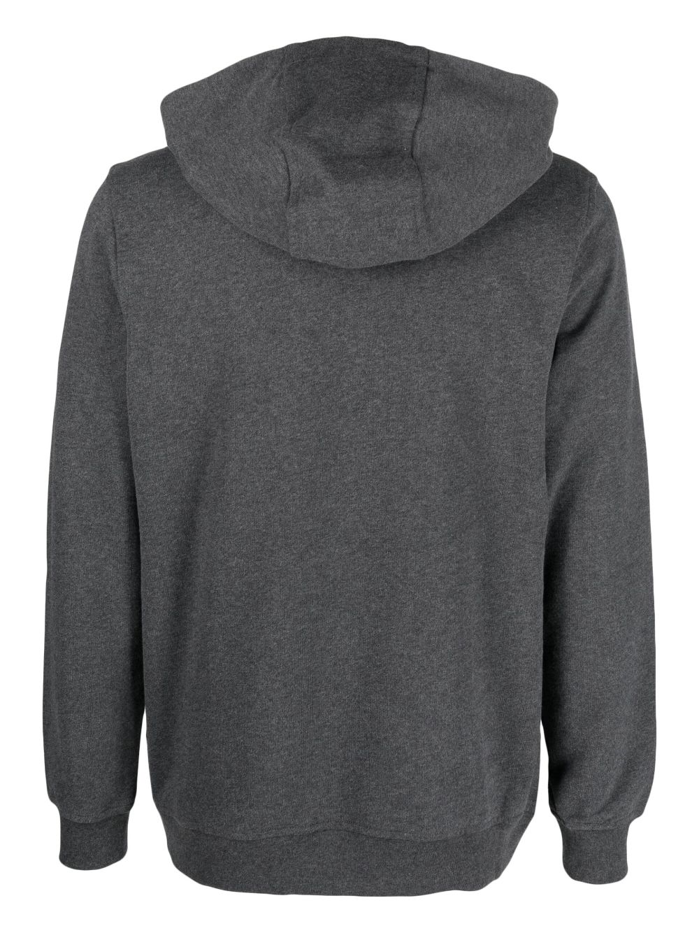 Shop Helly Hansen Logo-print Organic-cotton Hoodie In Grey