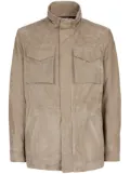 Giuseppe Zanotti Sylhas suede jacket - Brown