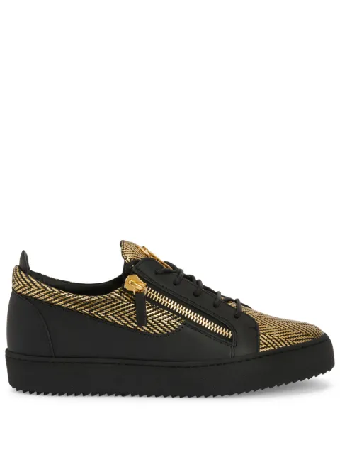 Giuseppe Zanotti Frankie metallic-finish sneakers 