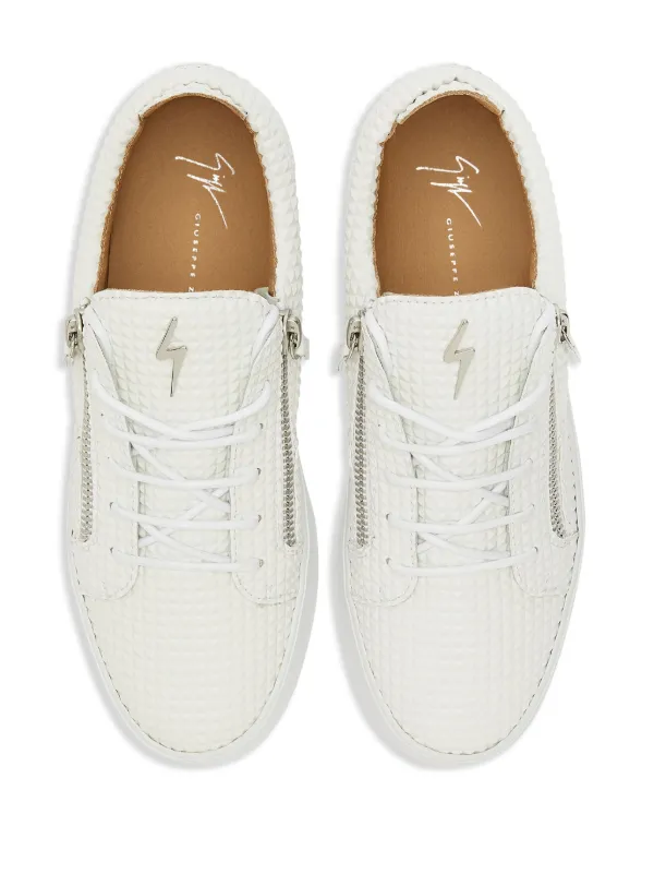 Giuseppe Zanotti Frankie low top sneakers men Fabric Rubber Fabric 47 White