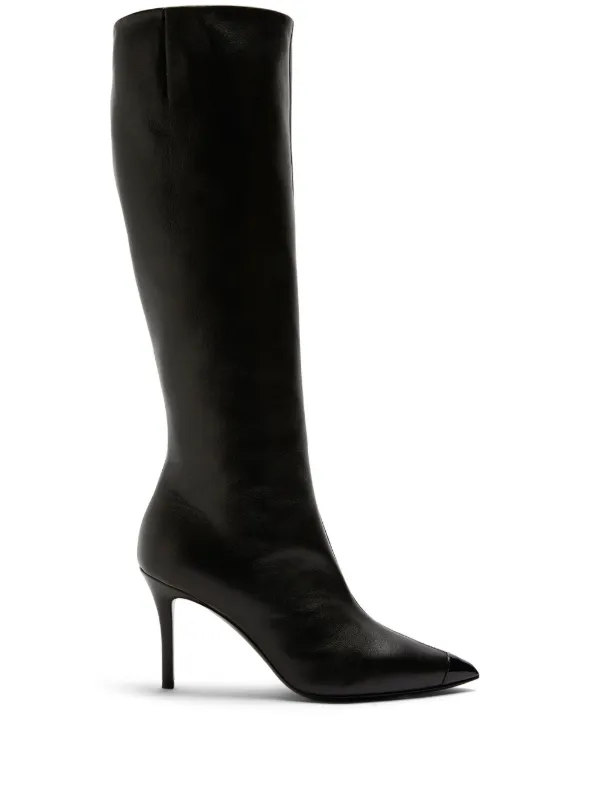 Knee high hotsell stiletto black boots