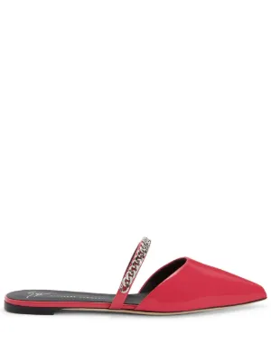 Giuseppe Zanotti Elsa ビジューミュール | レッド | FARFETCH JP